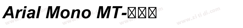 Arial Mono MT字体转换